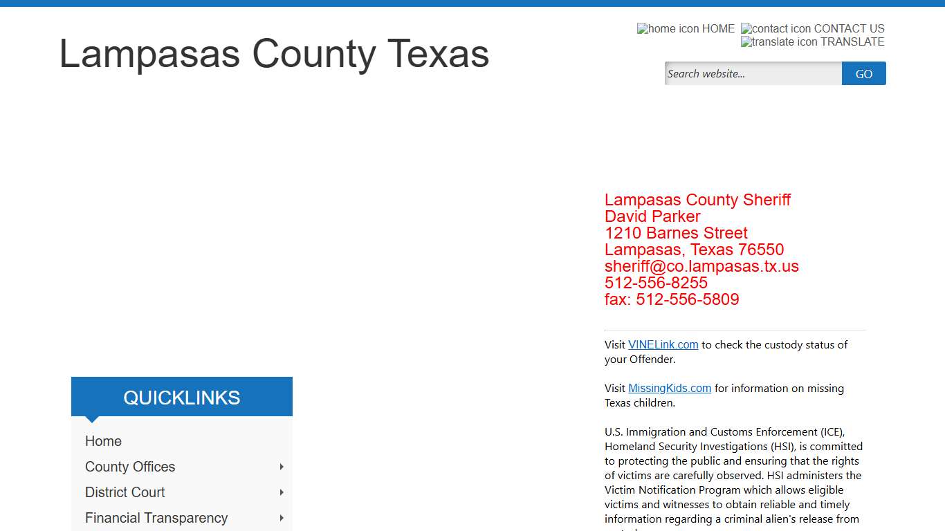 Lampasas County, Texas